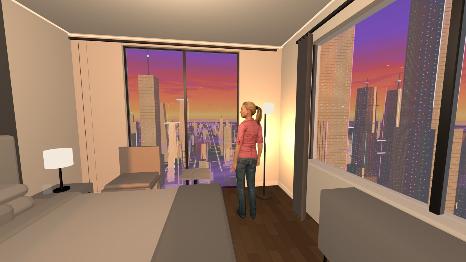The master bedroom
