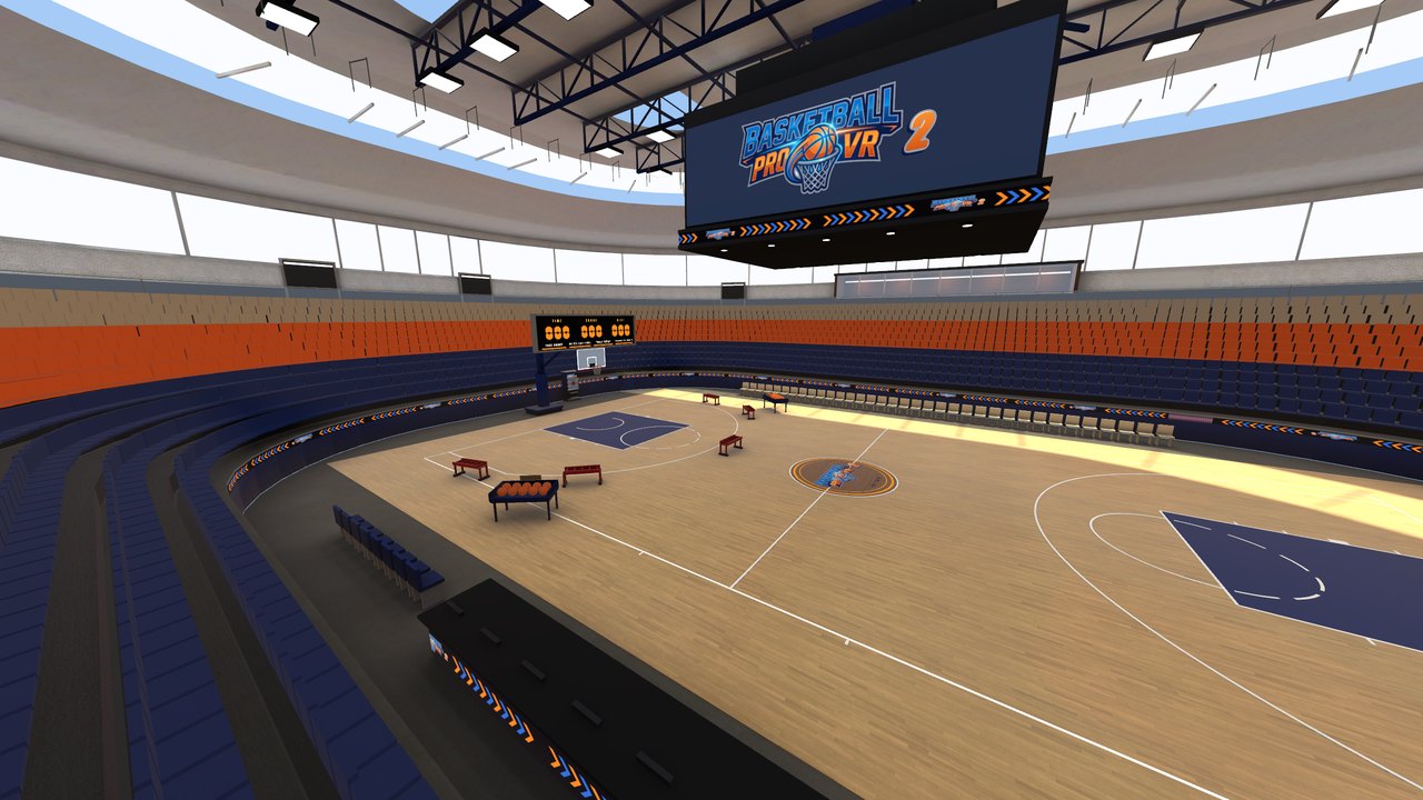 The arena from high on the side