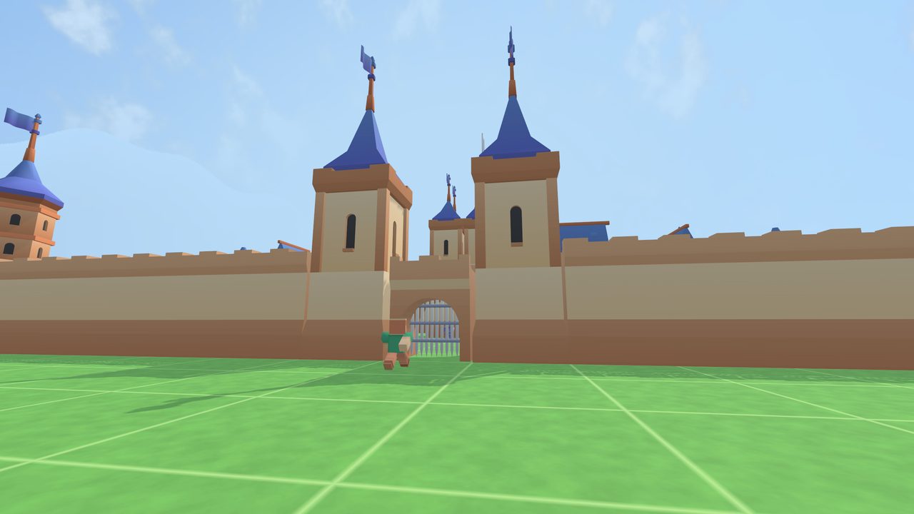 Villagers at the gate of the Starter Fort