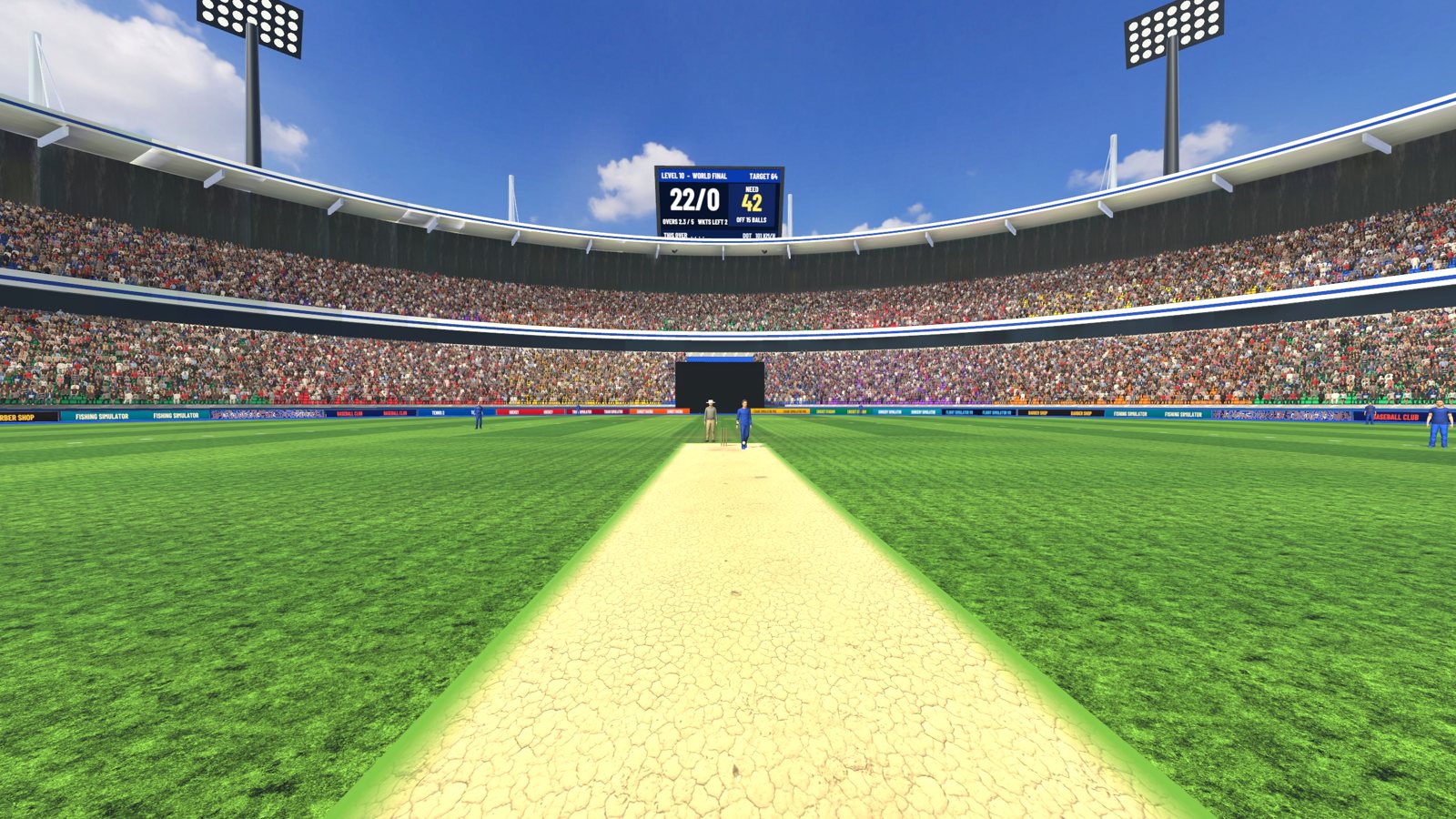 The bowler runs in