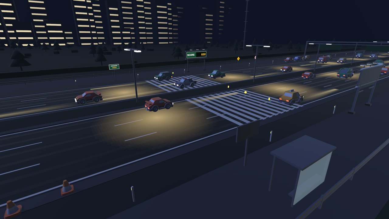 Night Shift, the highway under the lamps