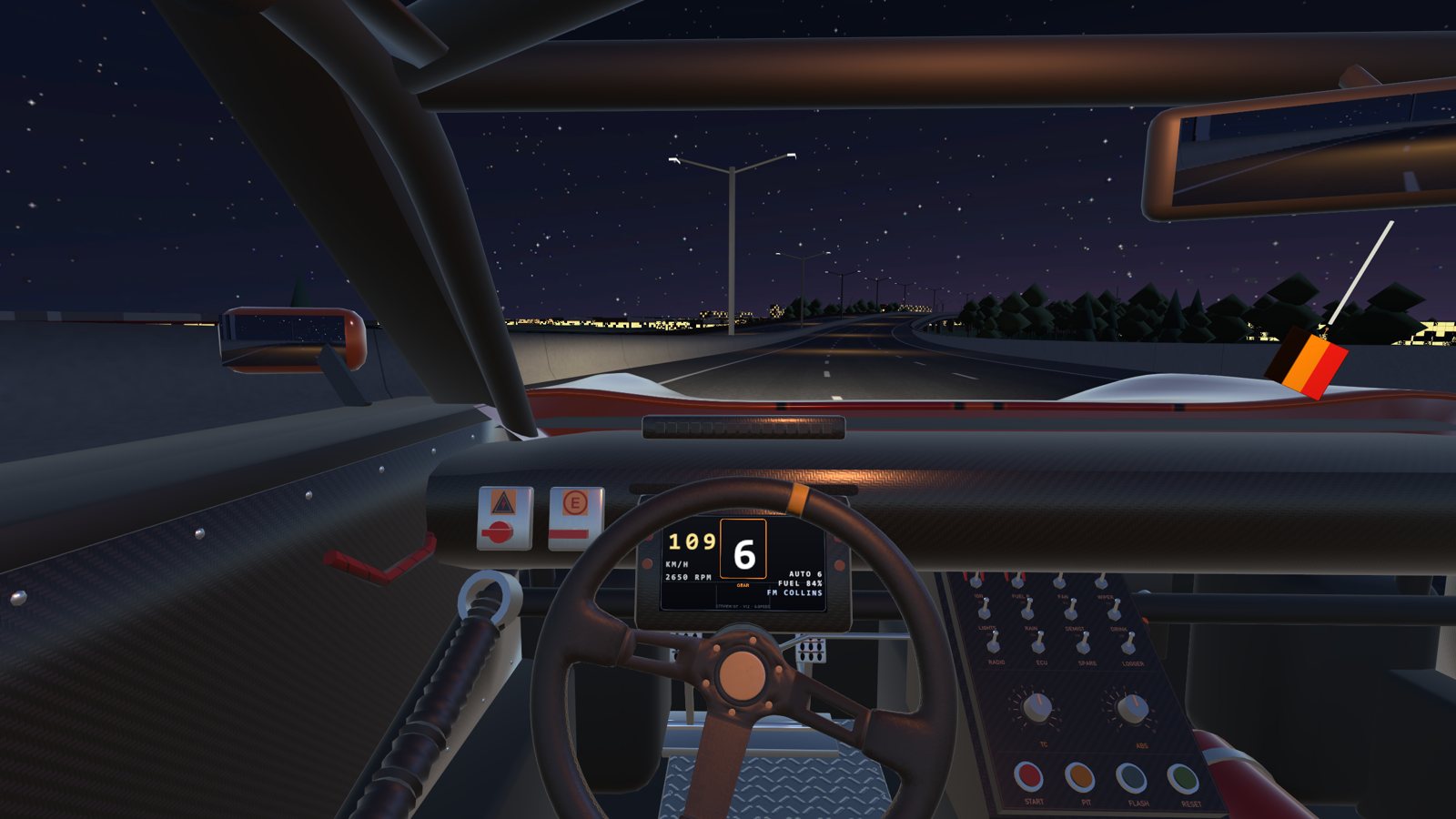 Night driving on the Antwerp Ring
