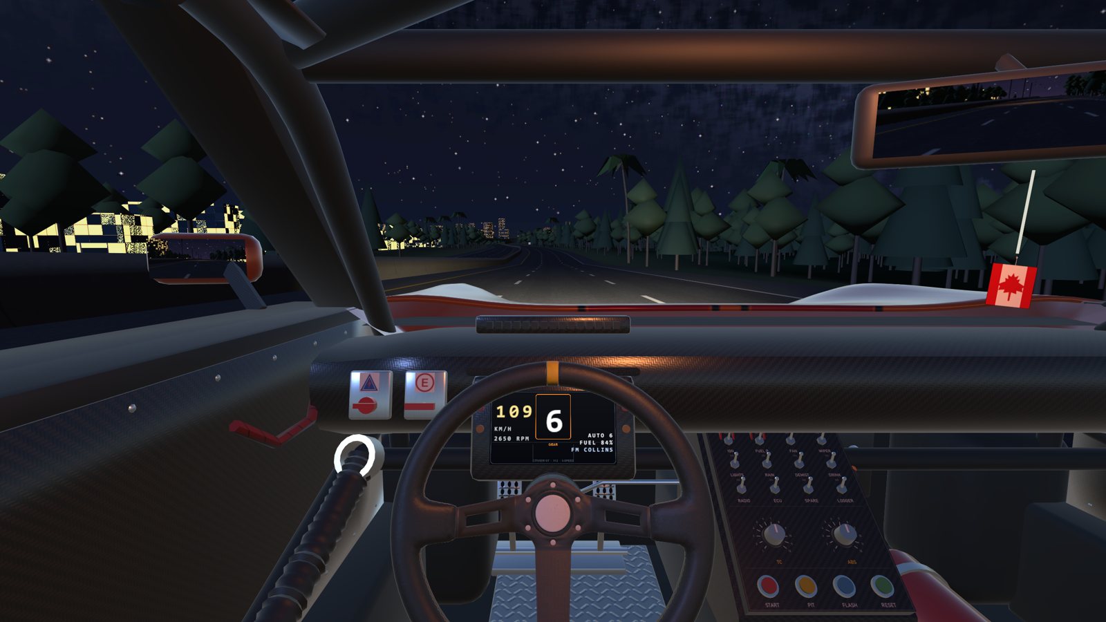 Night driving down the Don Valley Parkway