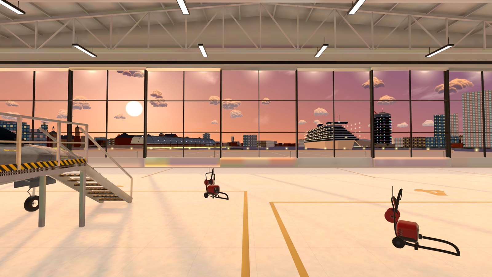 Your glass hangar on the IJ at golden hour