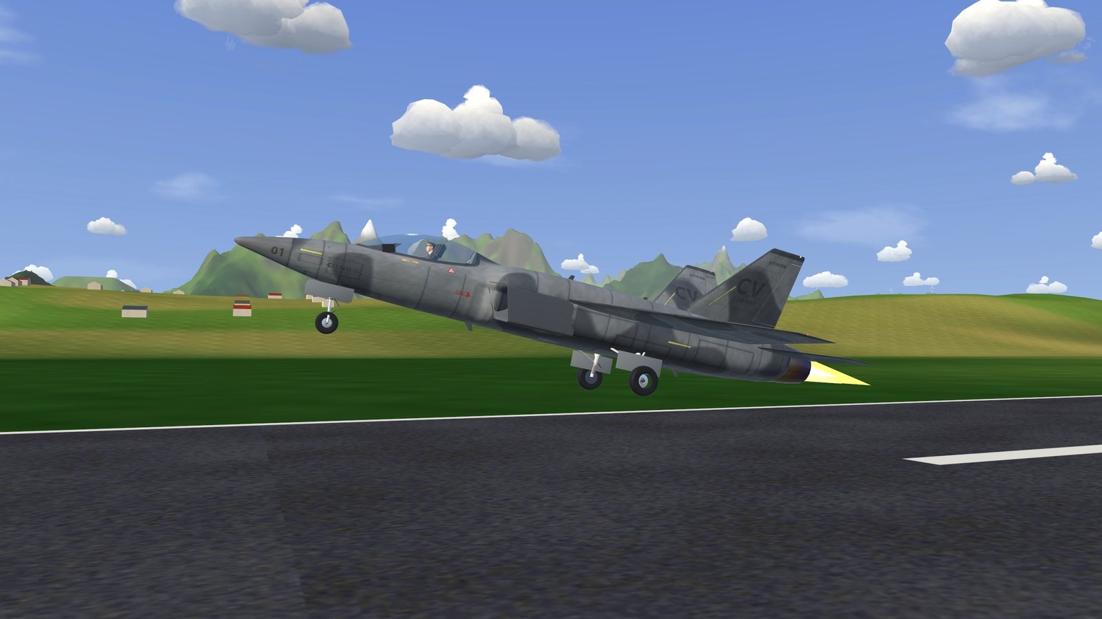 Lift-off on full afterburner