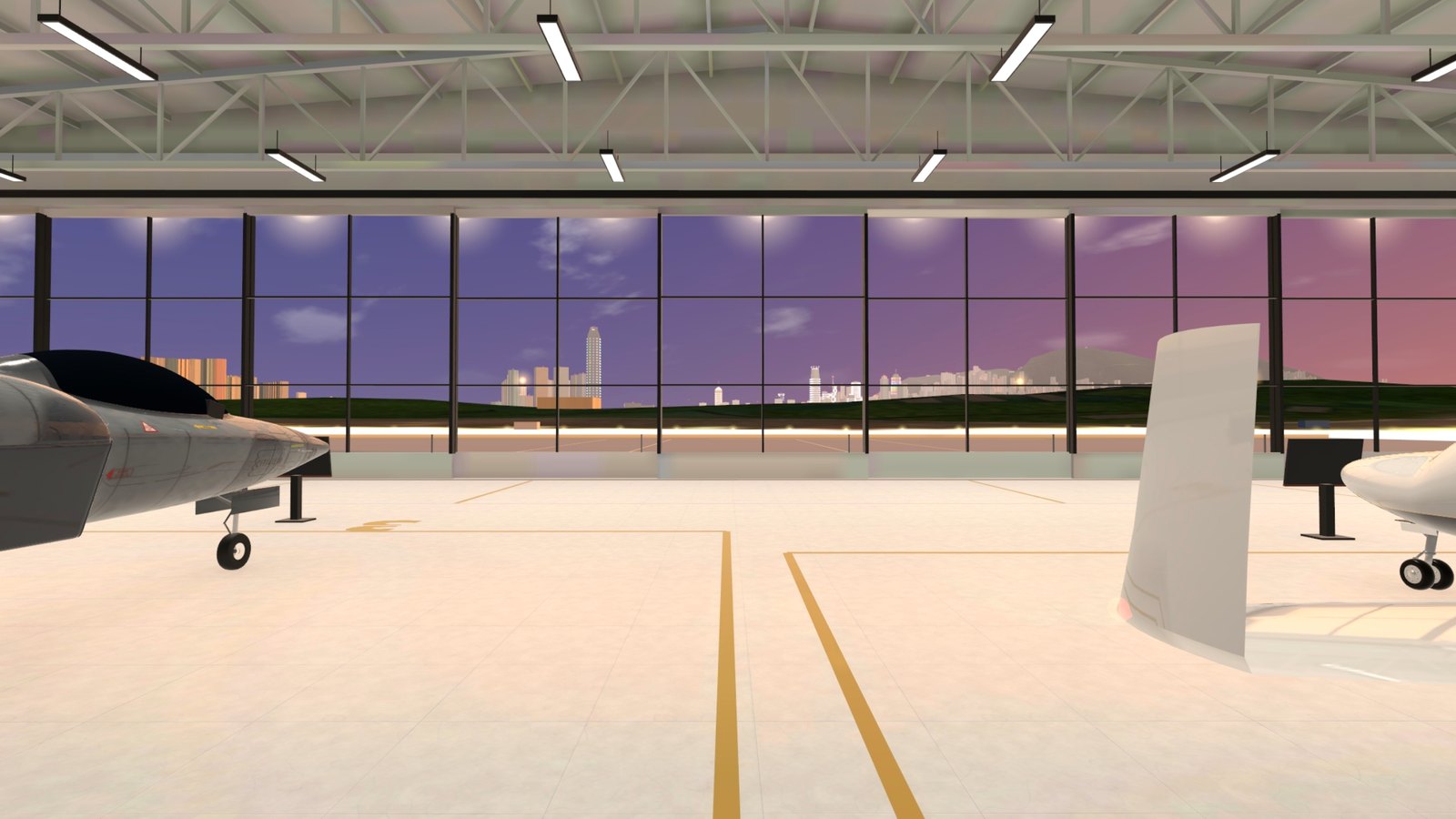 Your glass hangar on the harbour