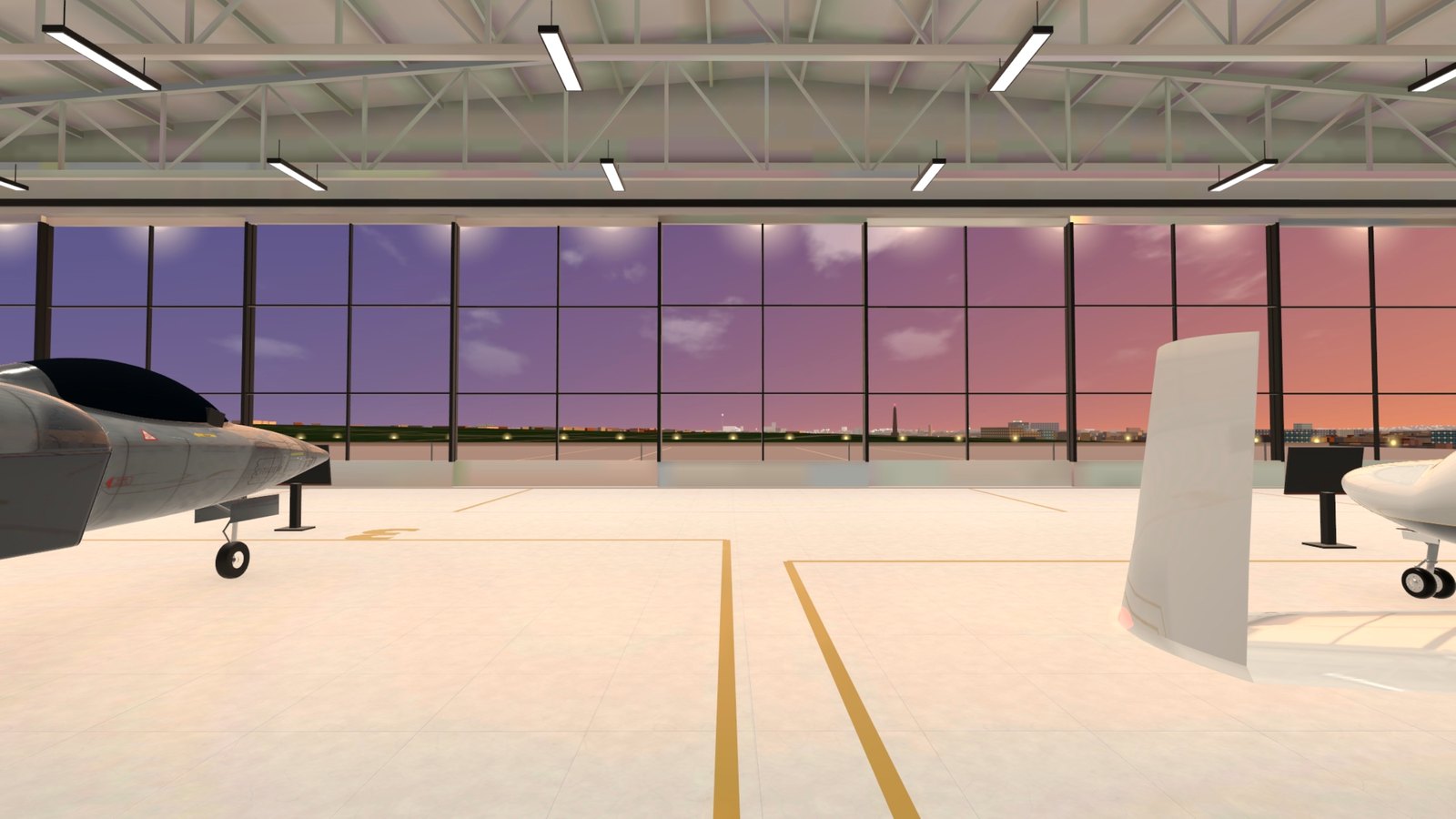 Your glass hangar in the Phoenix Park, the city through the glass