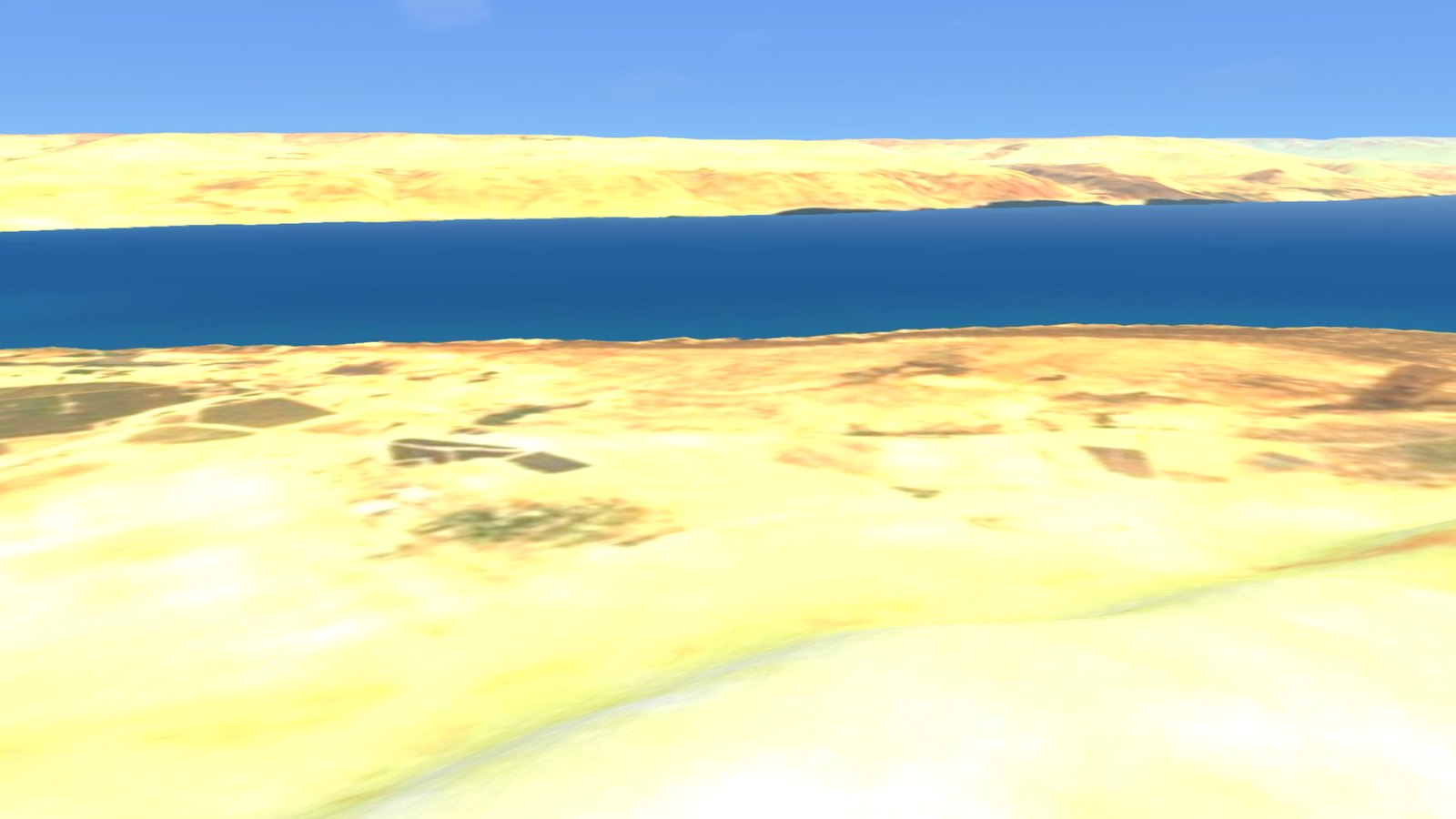 The Dead Sea, 1,400 ft below sea level