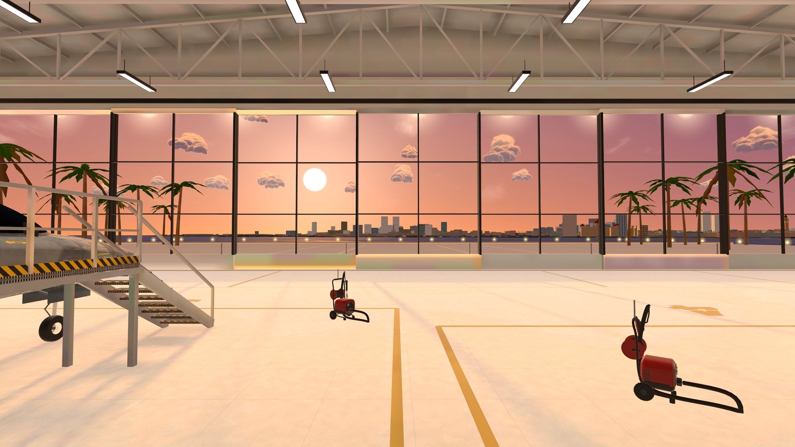 Your glass hangar, Colaba through the doors at golden hour