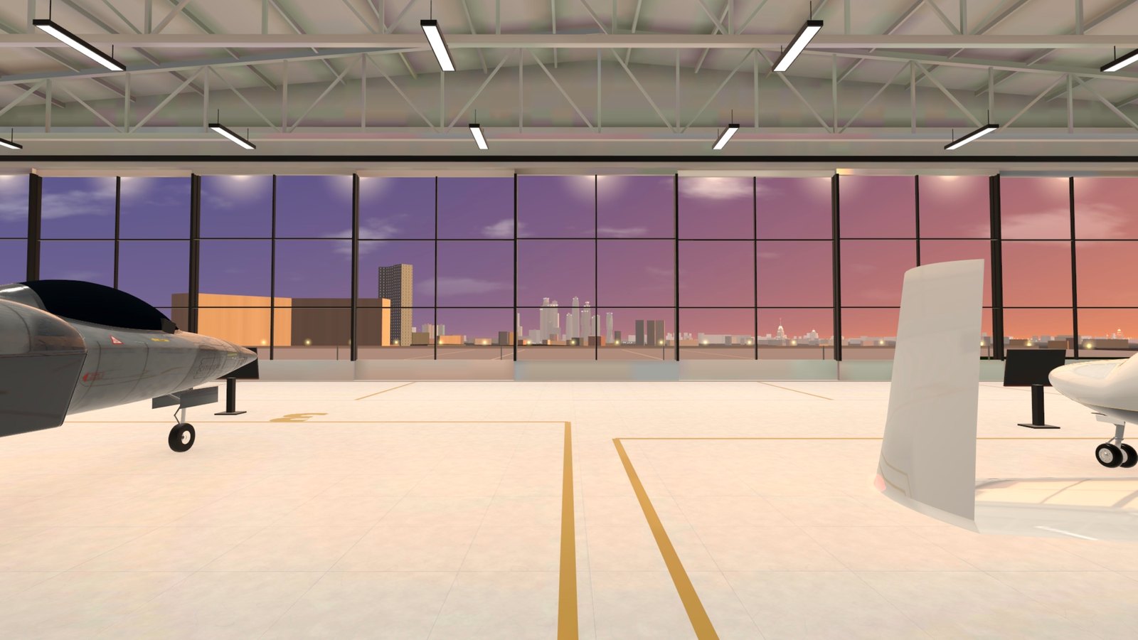 Your glass hangar on the Sparrow Hills, the city through the glass