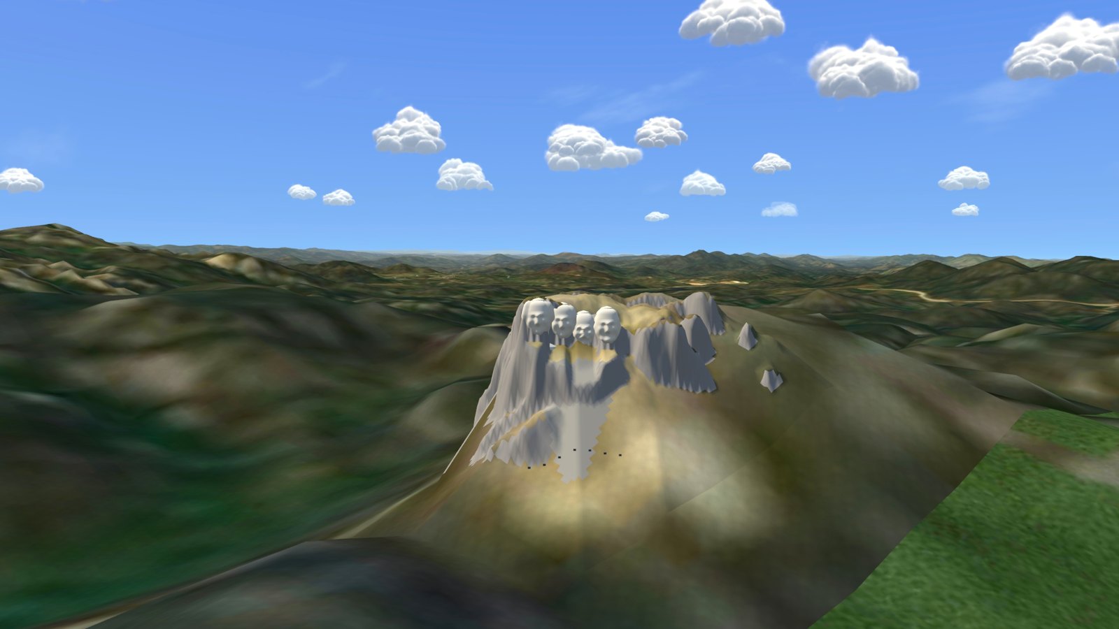 Mount Rushmore from the air