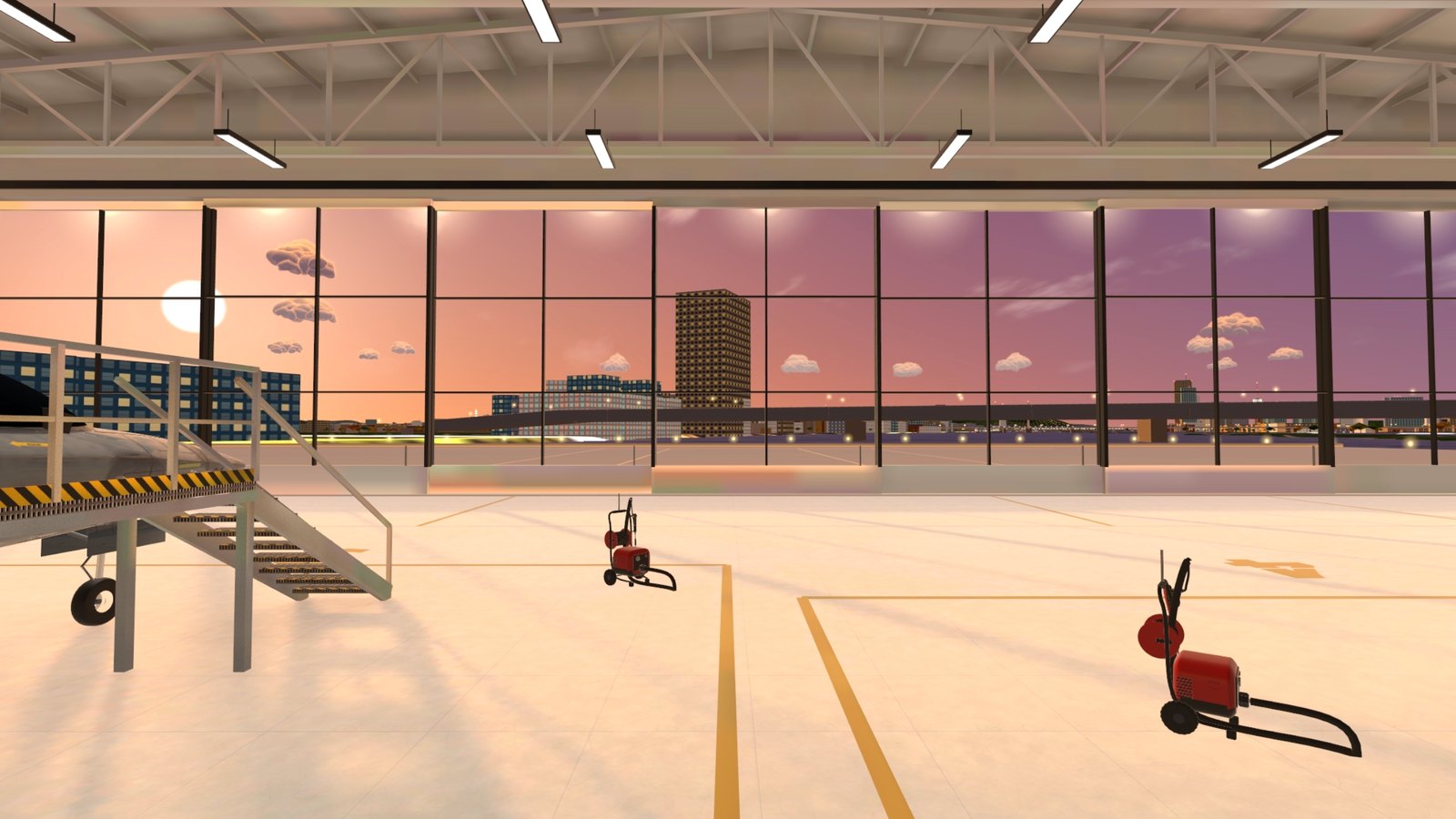 Your glass hangar on the Danube at golden hour