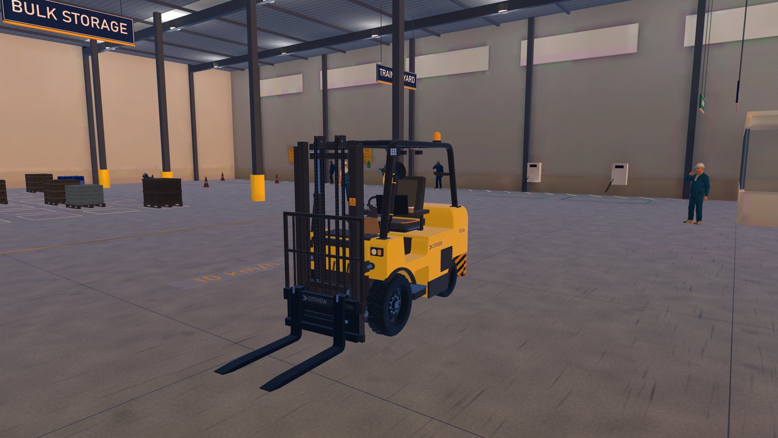 The FX30e on the warehouse floor