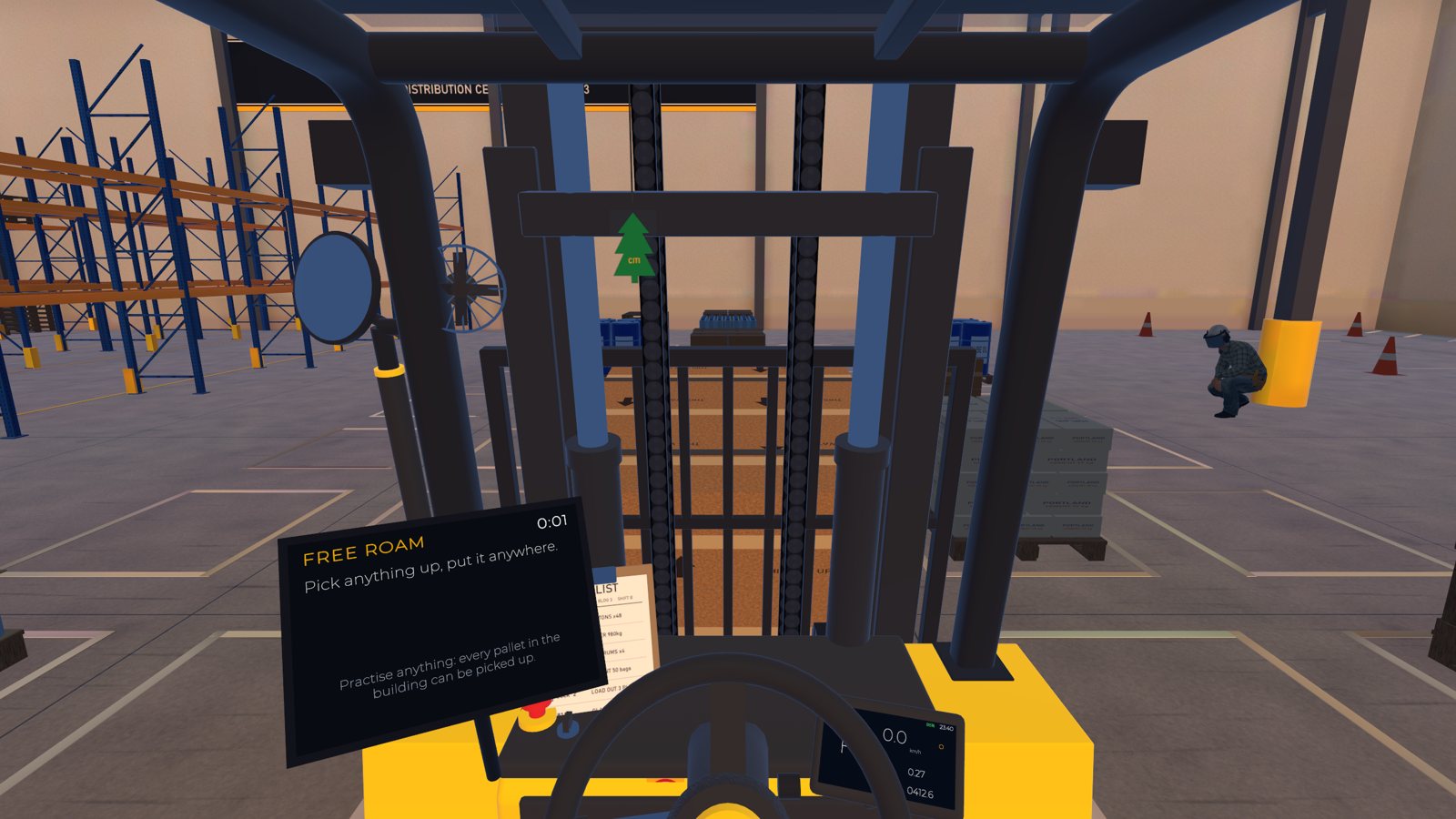 Picking up a pallet