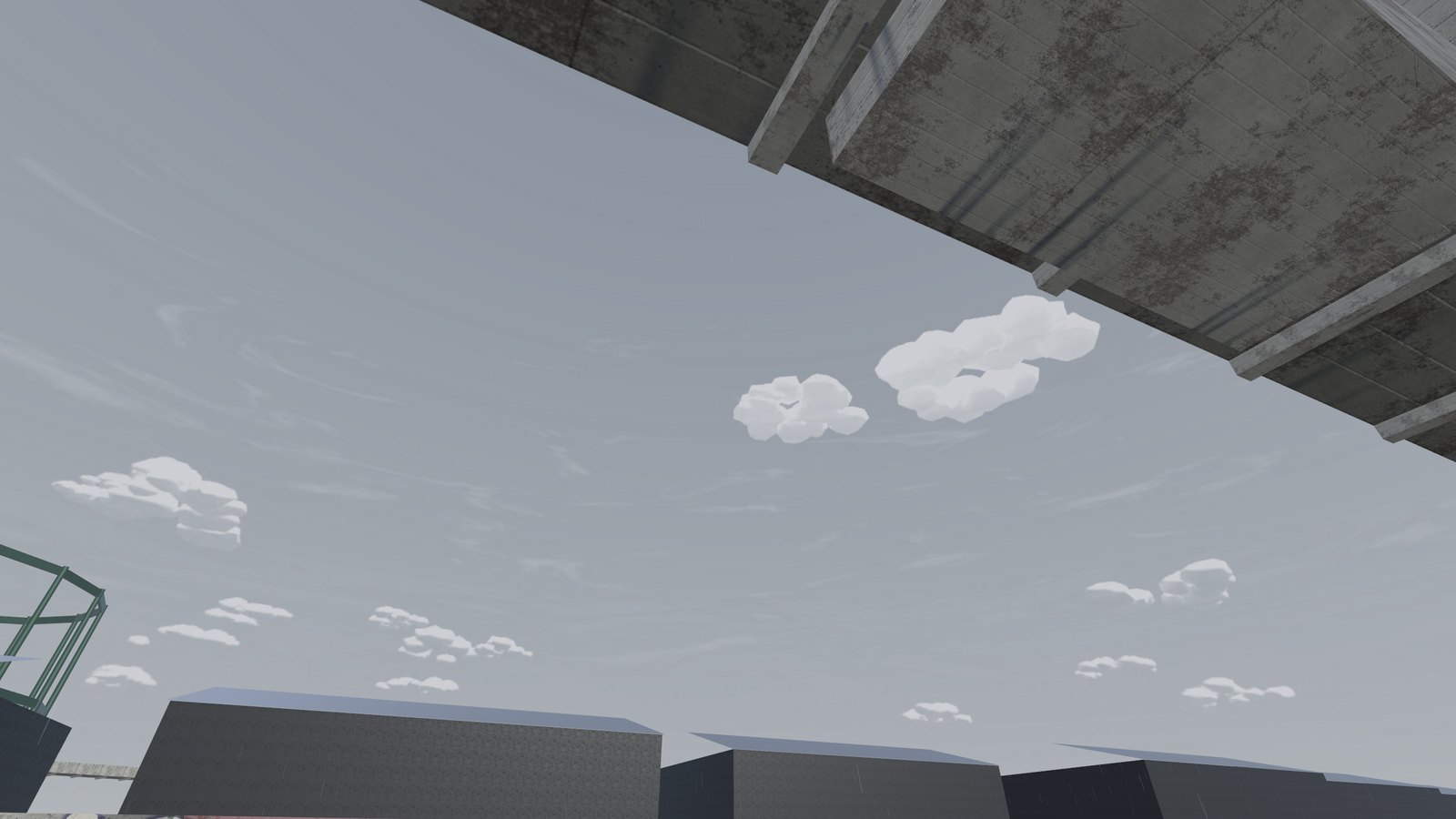 The motorway decks of Spaghetti Junction from below