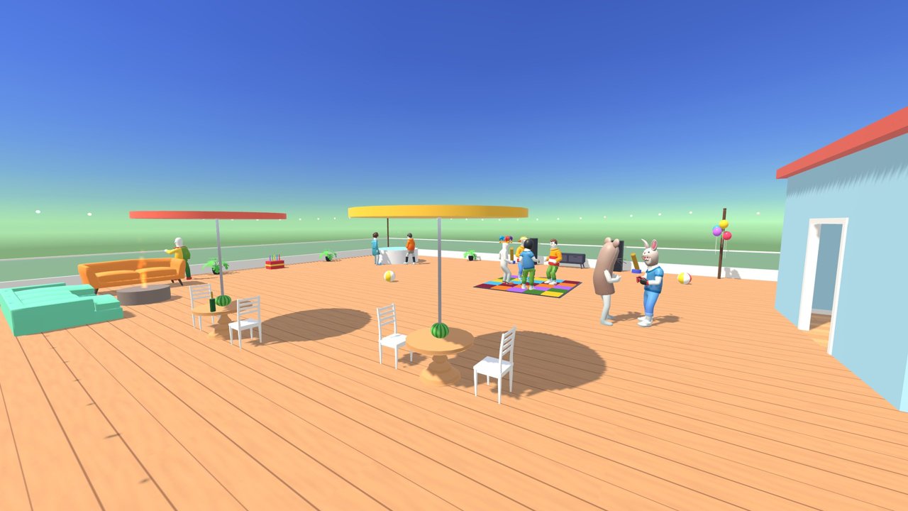 The rooftop party
