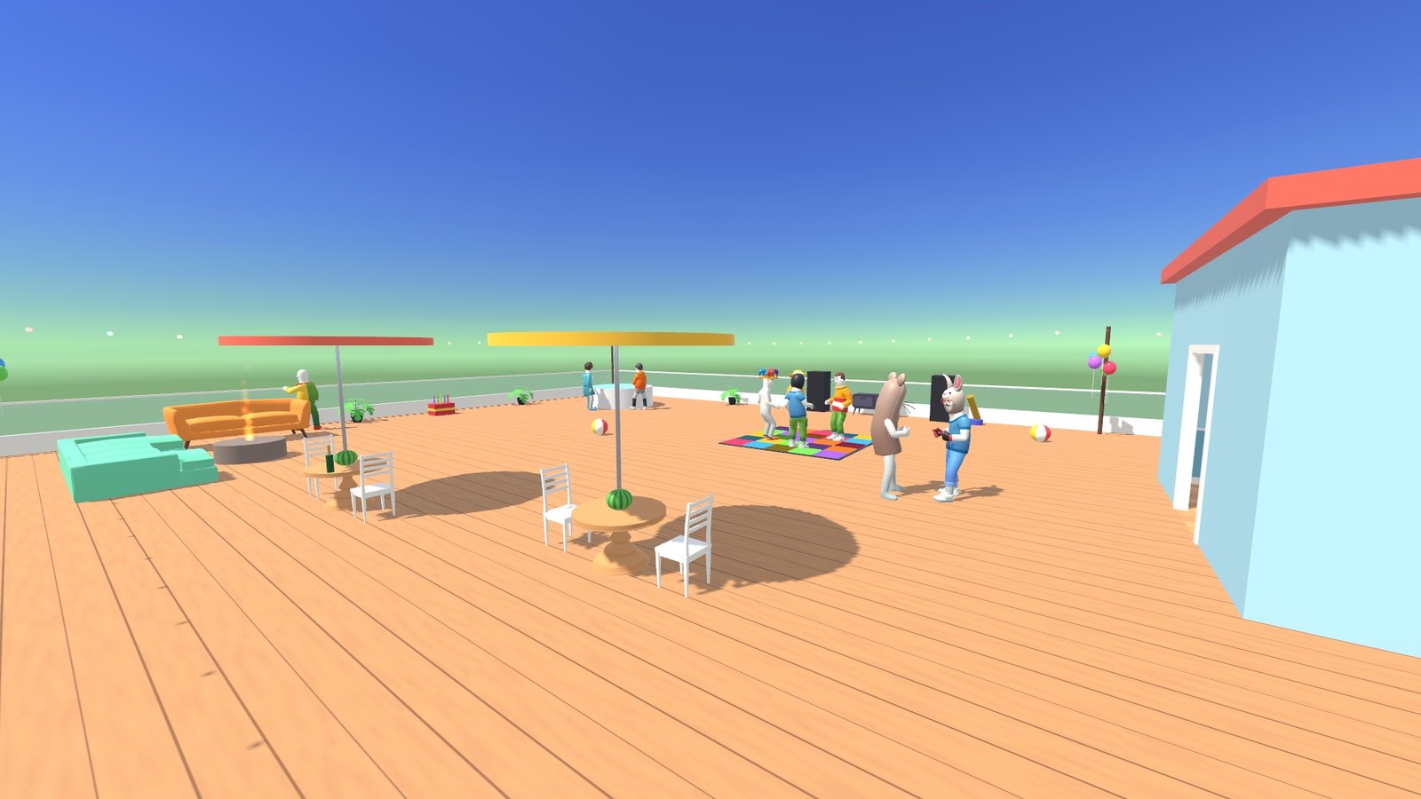 The rooftop party