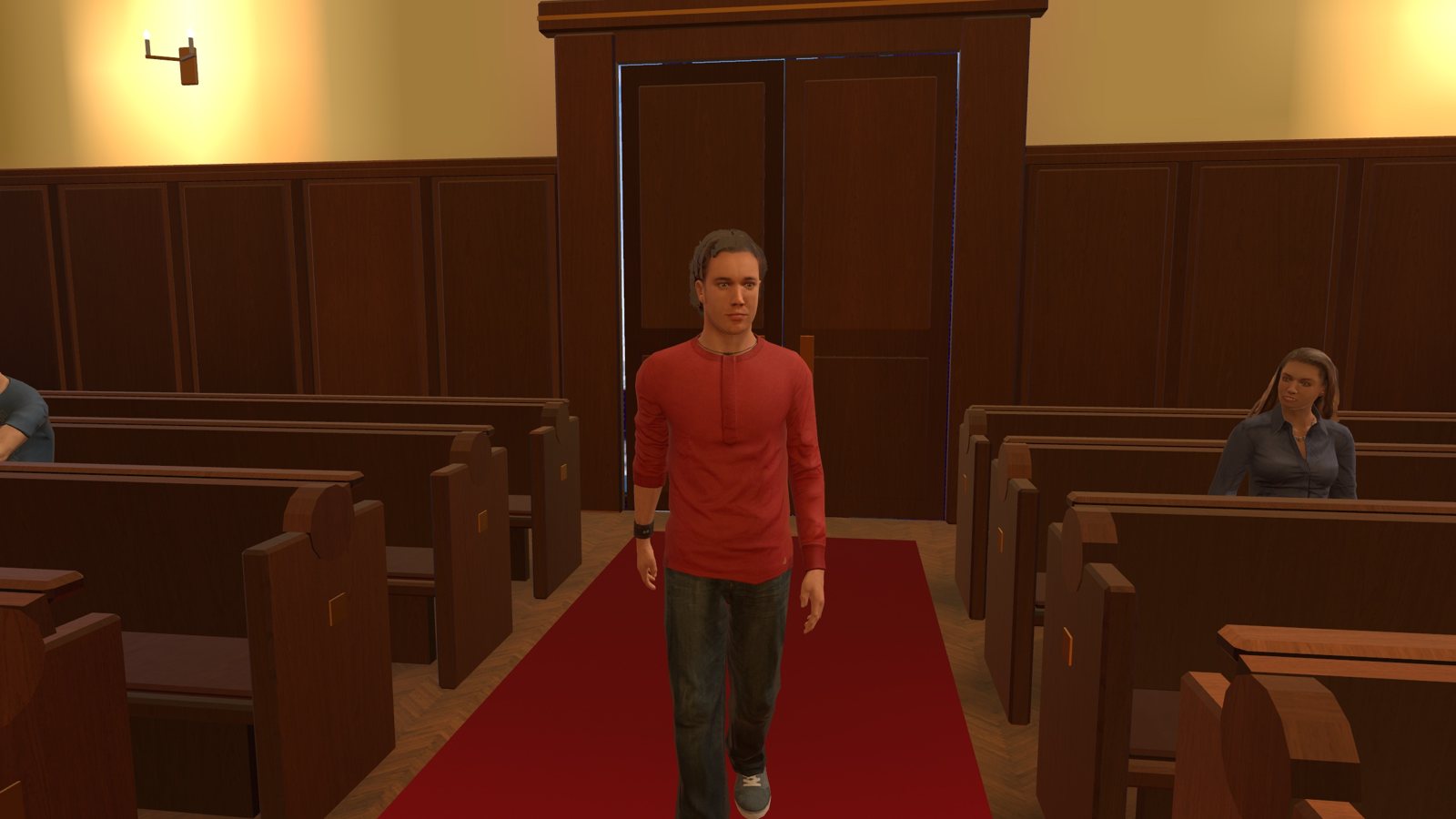 The defendant is brought in