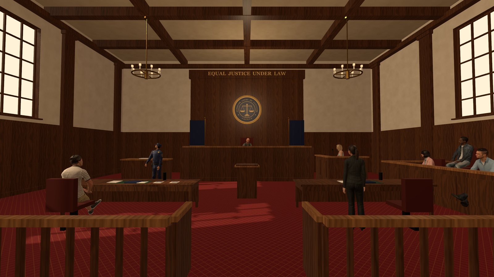 The courtroom