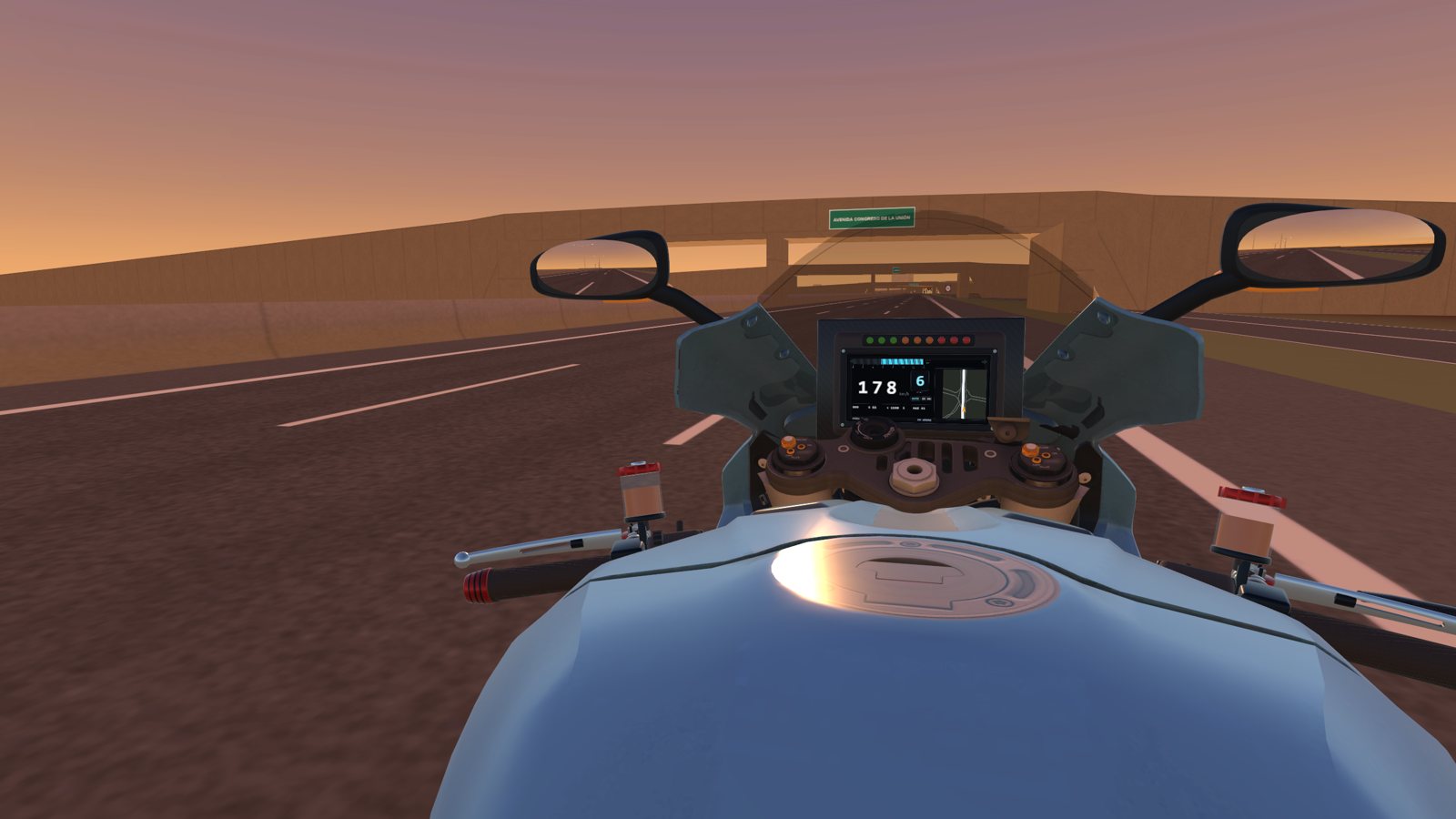 Flat out on the Viaducto