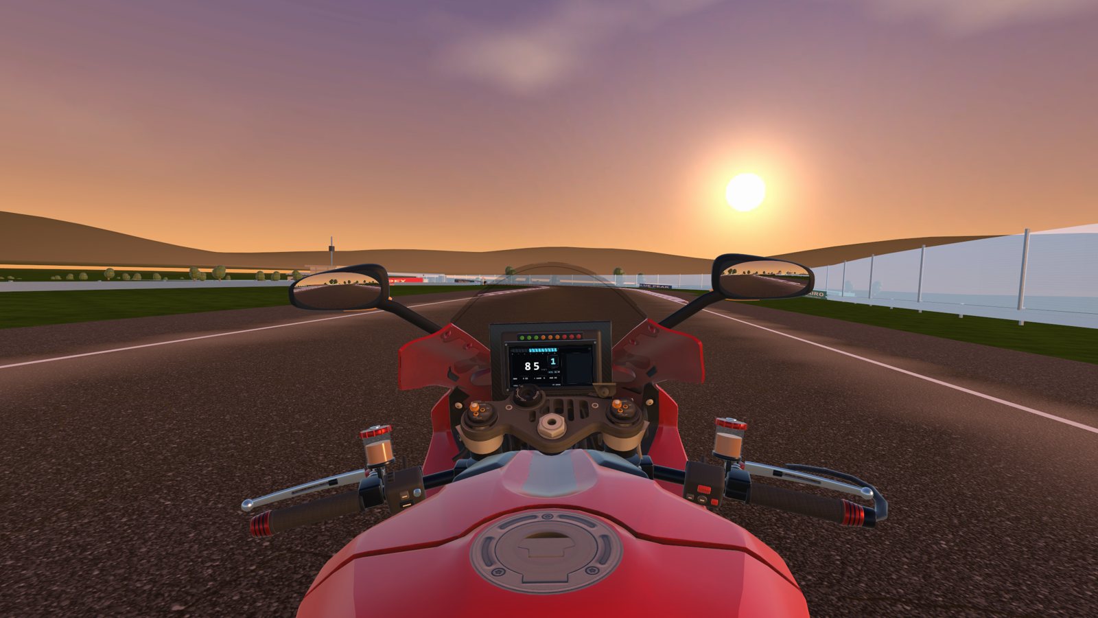 Flat out toward the sun