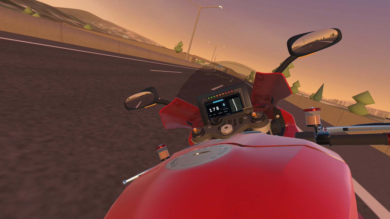 Flat out on Freeway 1 past the airport