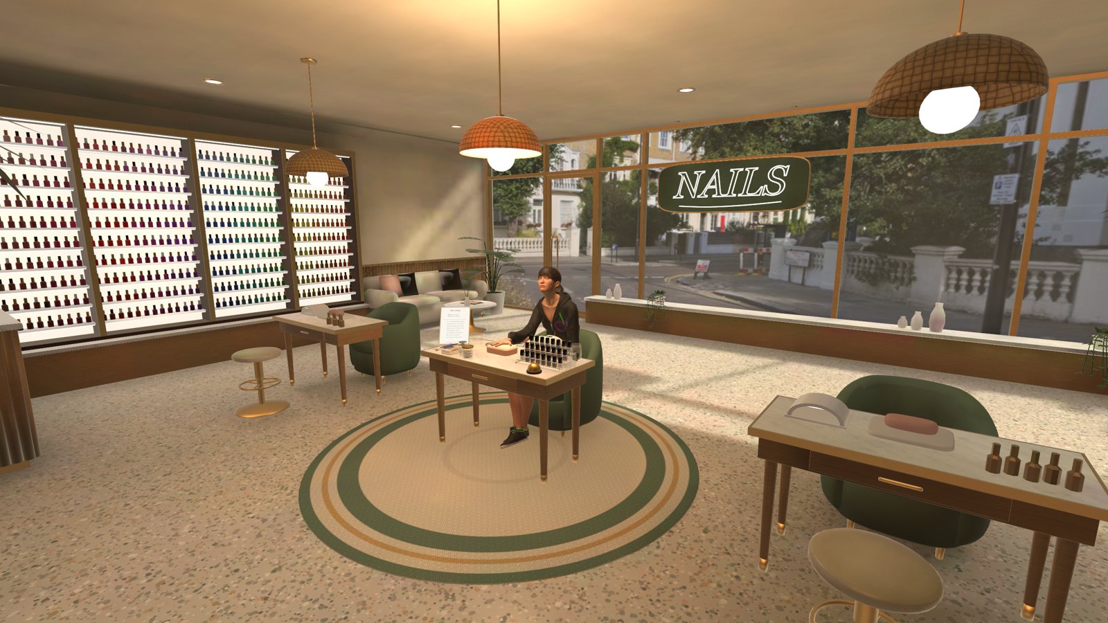 The nail salon