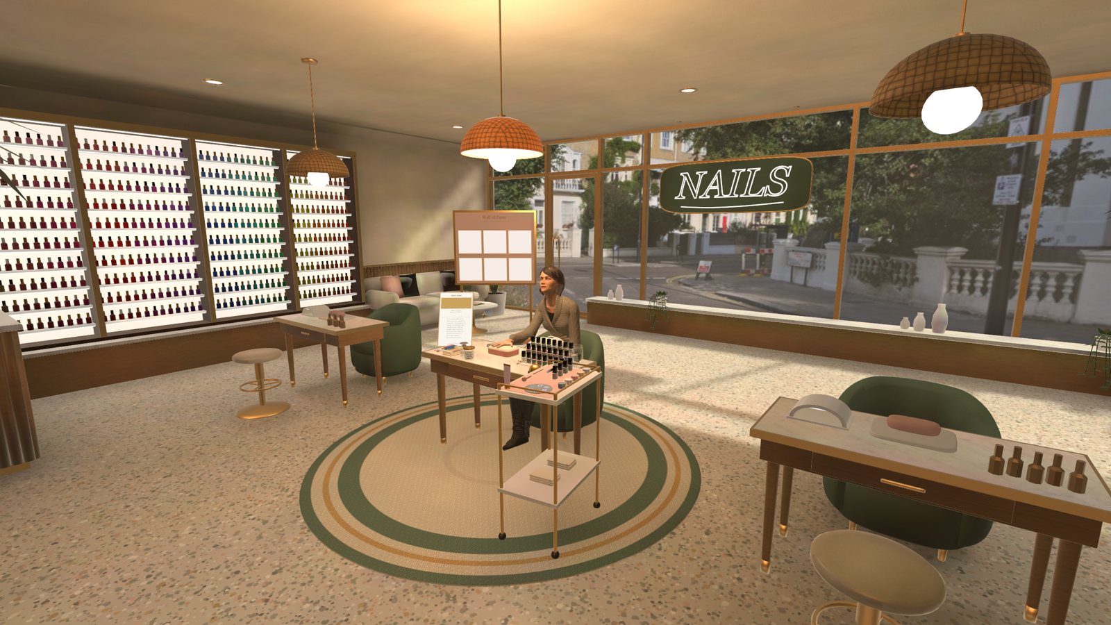 The nail salon