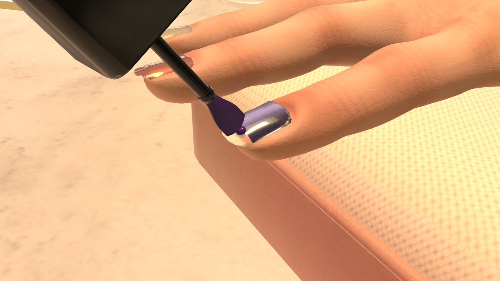 Painting magnetic cat-eye gel