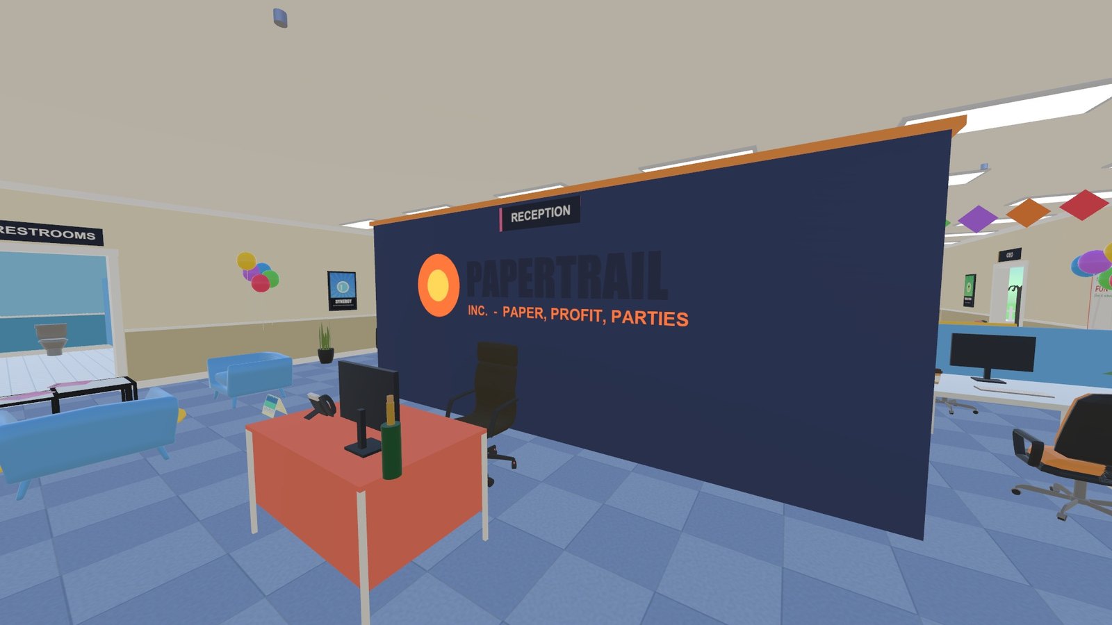 The Papertrail lobby