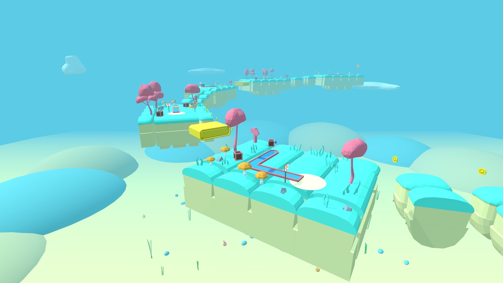 The floating islands of Coral Reef