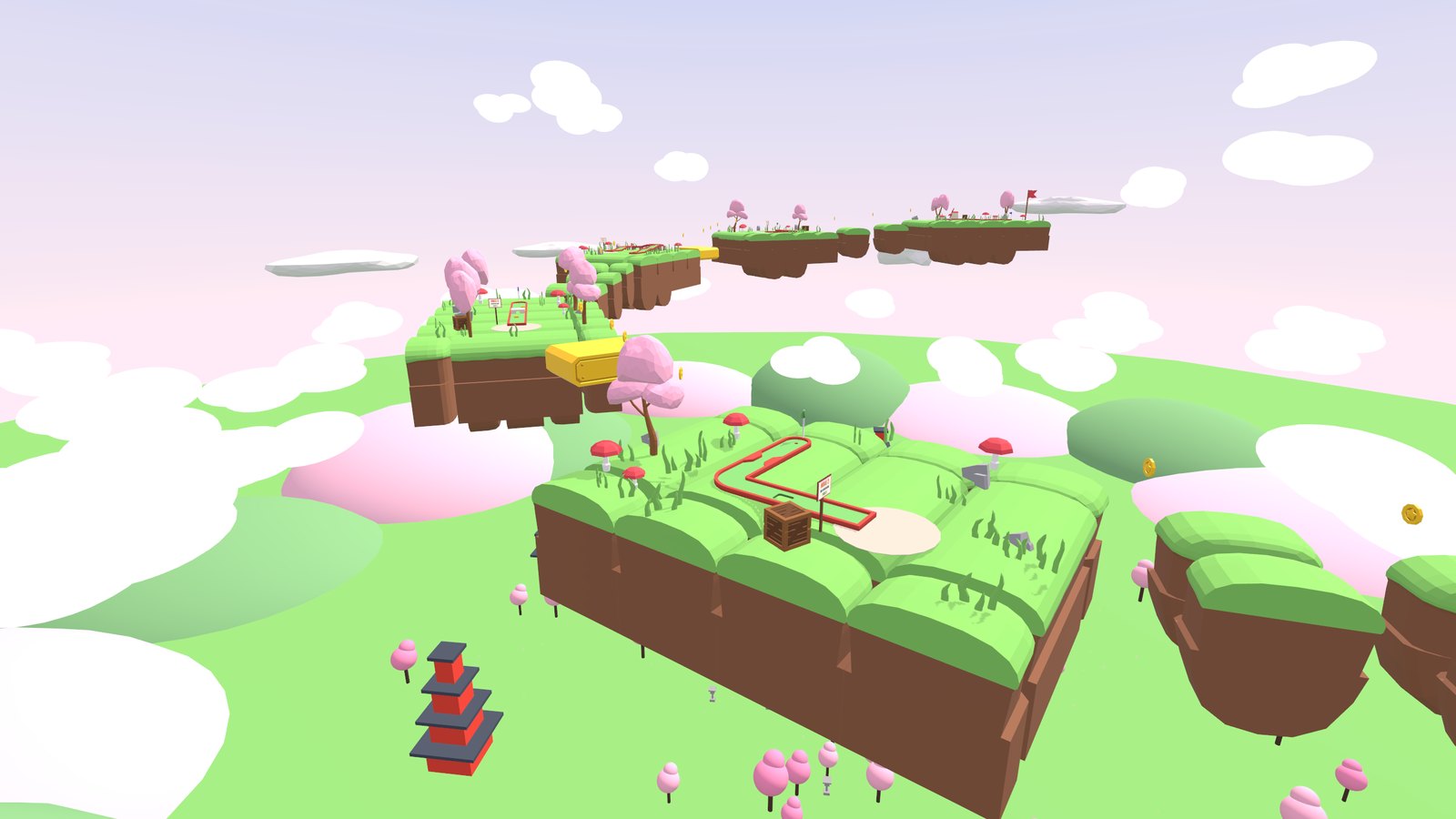 The floating islands of Cherry Blossom