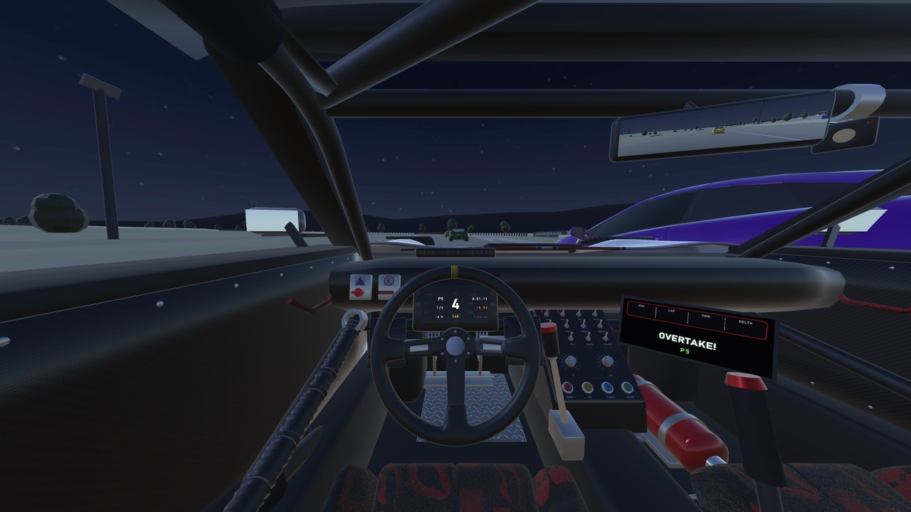 Night racing under the floodlights