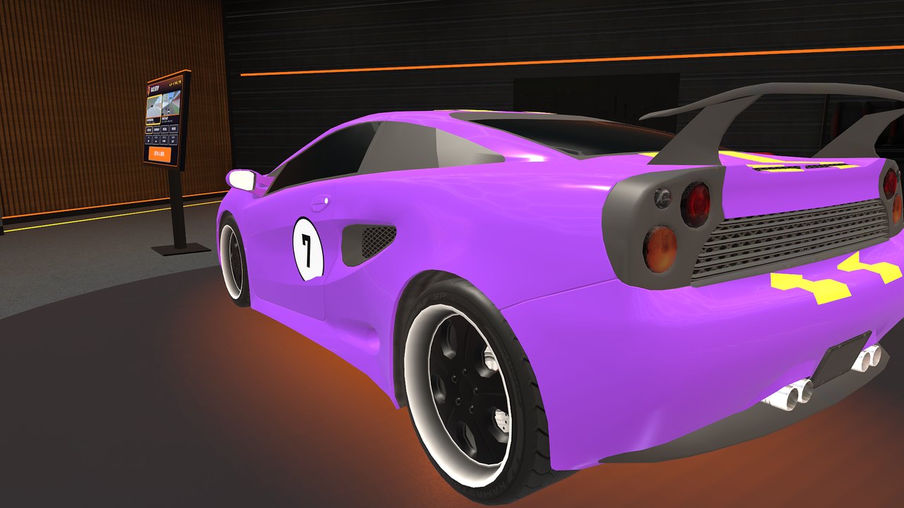 Painting the car in the garage