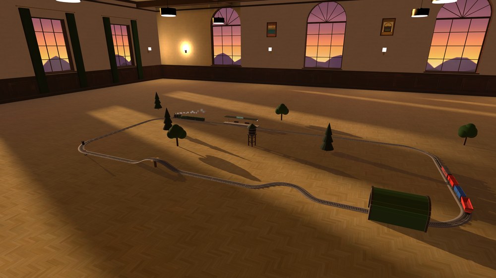 The starter layout running in the loft
