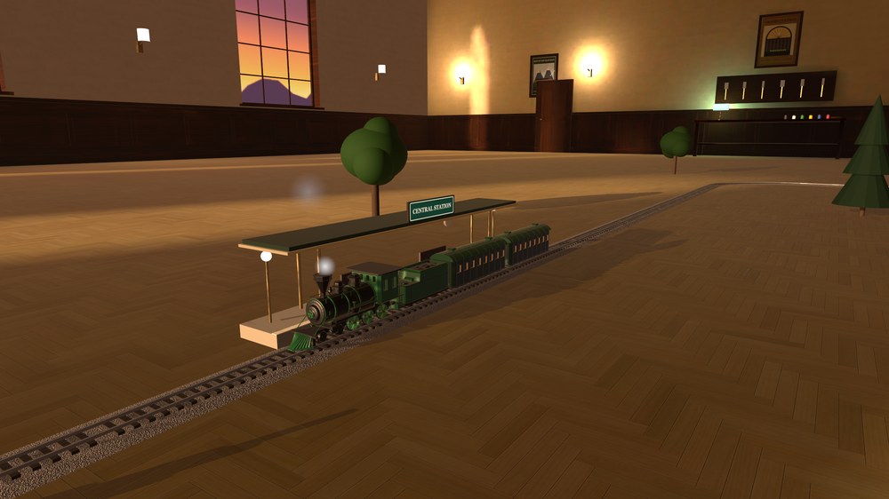A steam train pulling into Central Station
